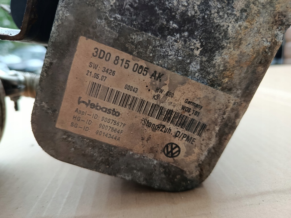 фото №7, Обогреватель стояночный webasto vw phaeton 3d0815005ak 3d0819471b