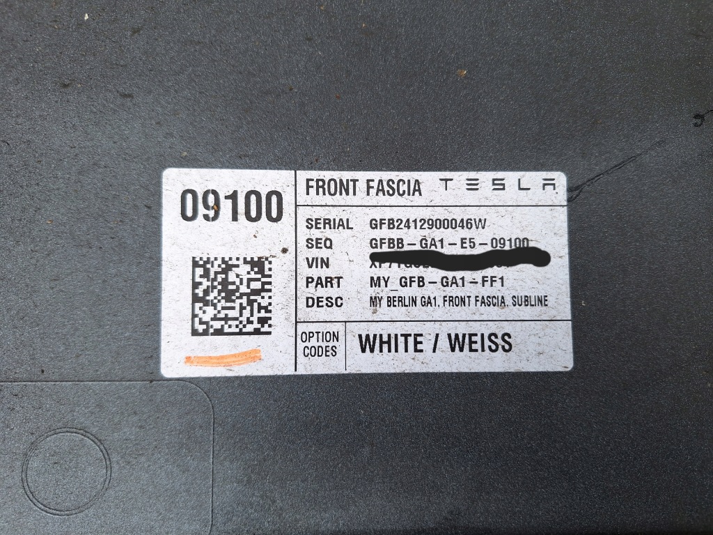 Tesla model y бампер перед передний 1493741 в Украине