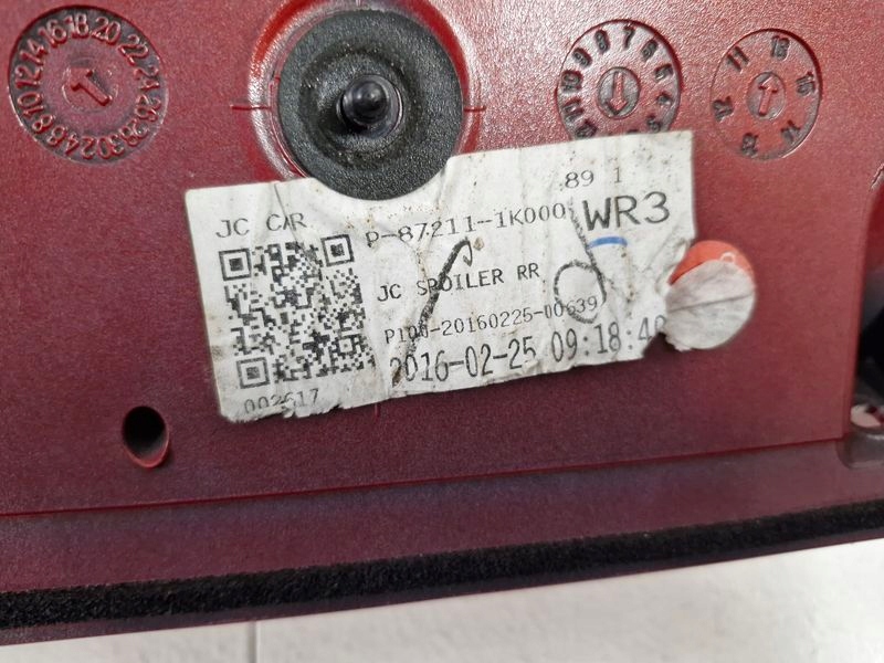 фото №14, Hyundai ix20 накладка спойлер спойлер крышки багажника задняя wr3 87210-1k000