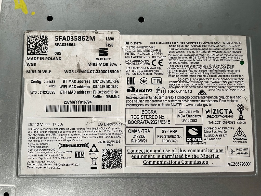 фото №5, Зчитувач навігації mib3 seat cupra formentor leon iv