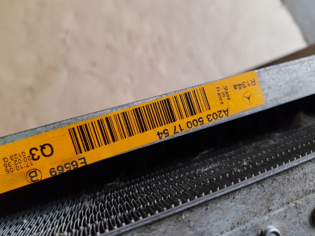 фото №6, Mercedes slk r171 радиатор wody кондиционера a2035004203 a2035003903