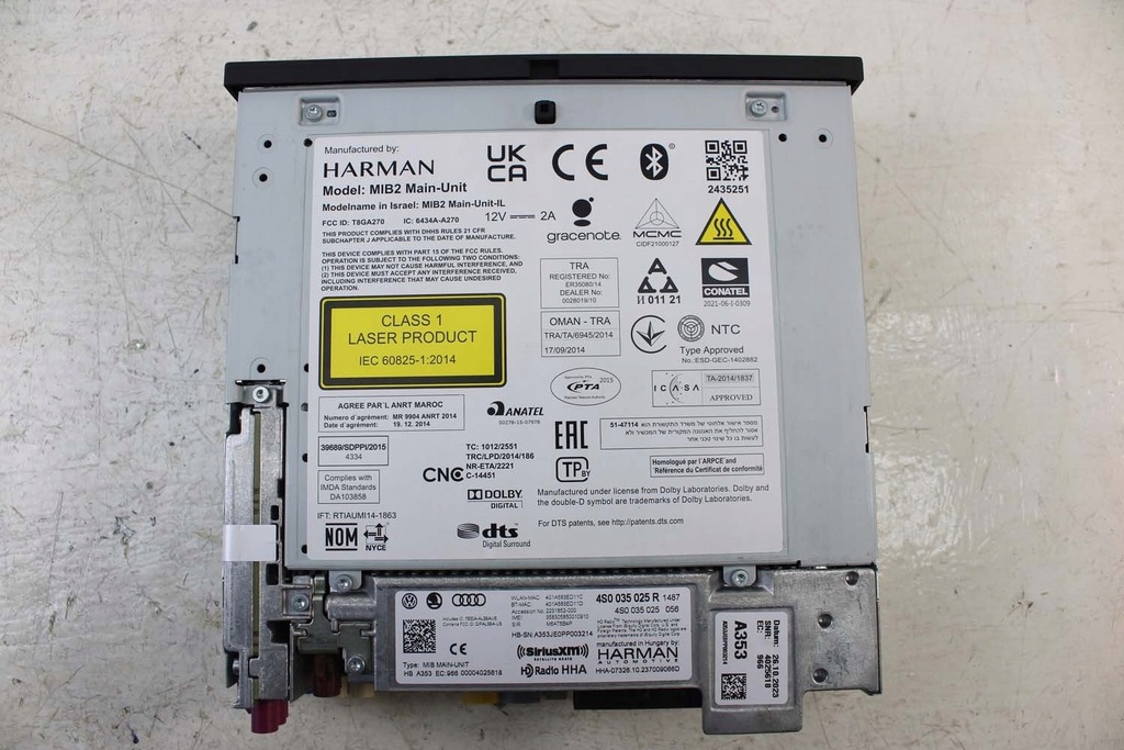 фото №6, Audi r8 считыватель mmi 4s0035025r 4s0035027r mib ii s