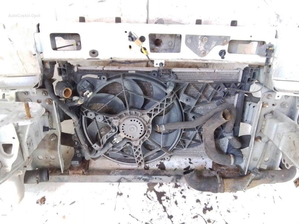 фото №6, Opel combo d 1.3 kompletny pas передний радиатор бачки