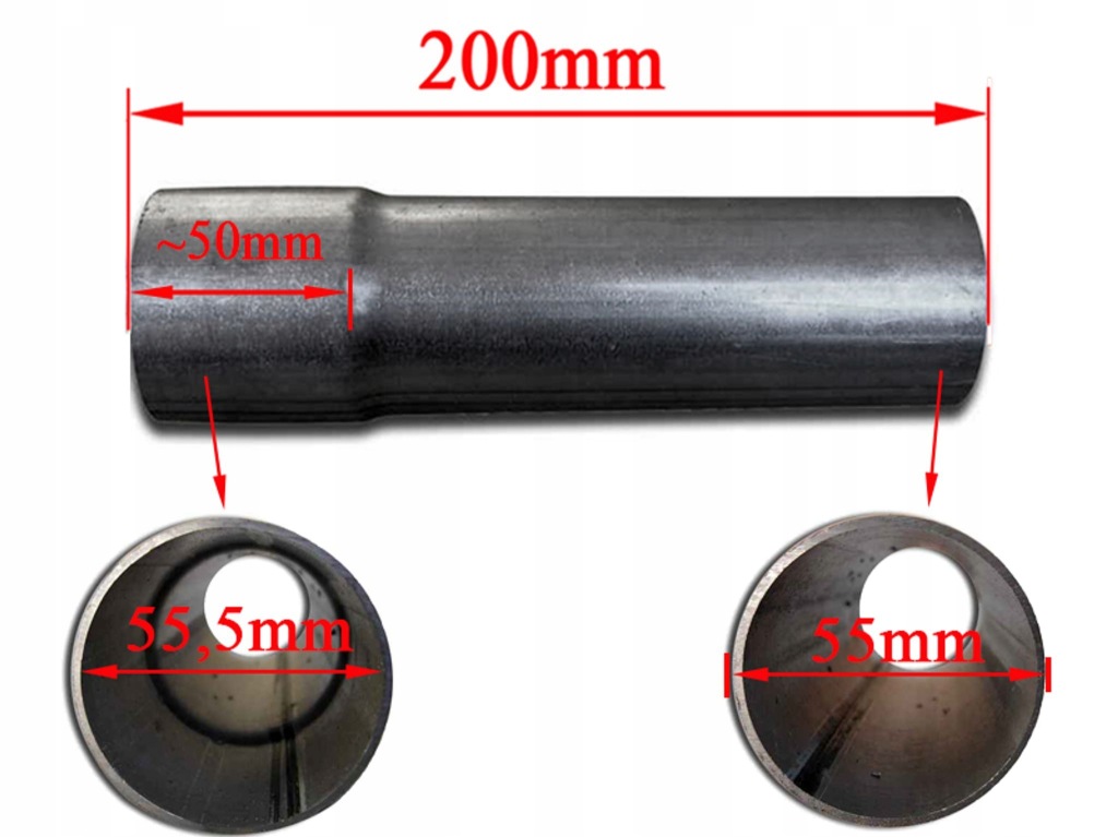 Купить Соединитель труба prostka 55mm dl200 1x roztłoczone