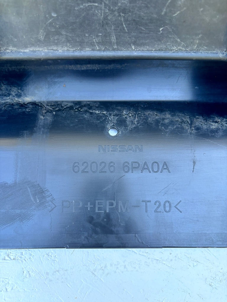 фото №13, Nissan juke f16 2019- накладка спойлер dół бампера перед 620266pa0a