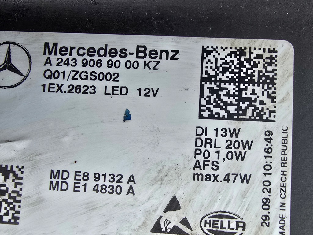 фото №5, Mercedes eqa eqb w243 full led лампа передняя kpl