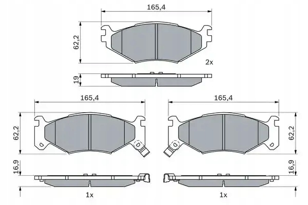 Купить Тормозные колодки тормозные передок  986 424 892 bosch