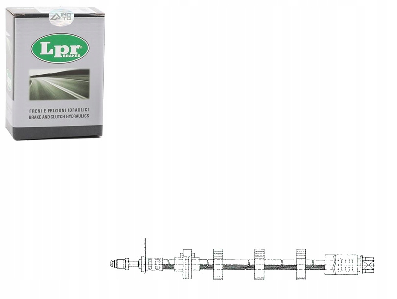 фото №1, Lpr шланг тормозной p peugeot 406 95- p lpr