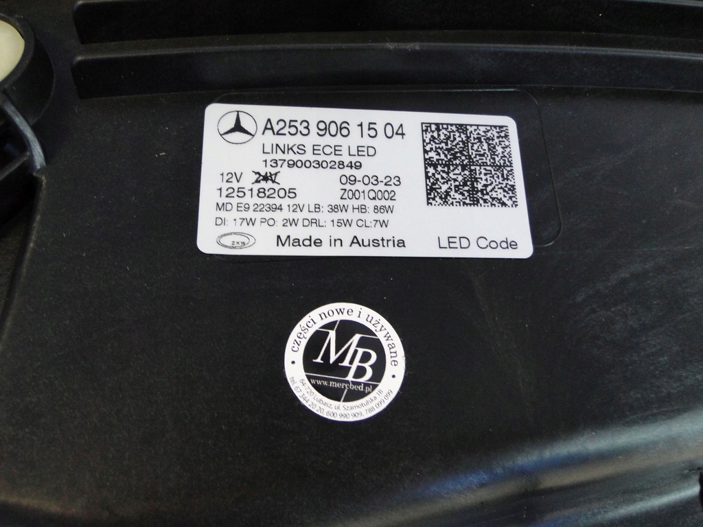 фото №6, Mercedes glc 253 x253 lift лампа левая multibeam