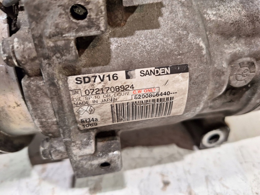 фото №8, Компрессор кондиционера 8200866440 dacia logan i 1.5 dci 04-