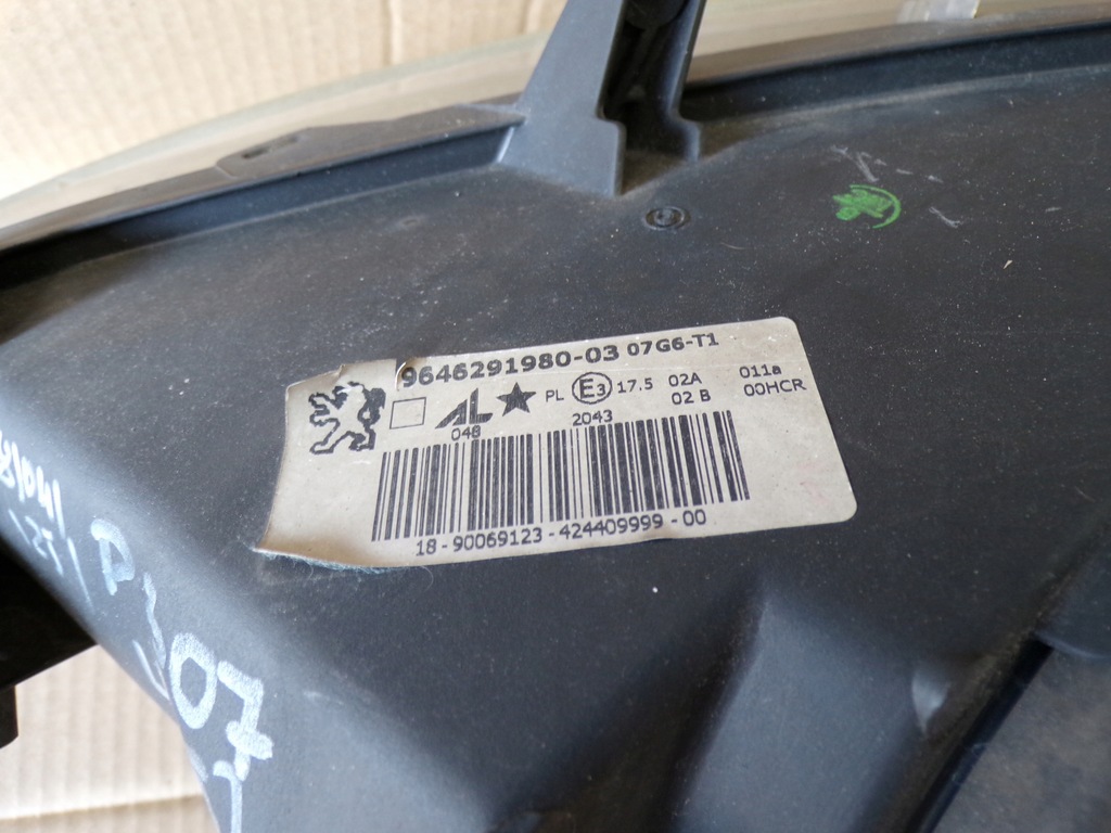 фото №9, Peugeot 307 фара правий перед 9646291980