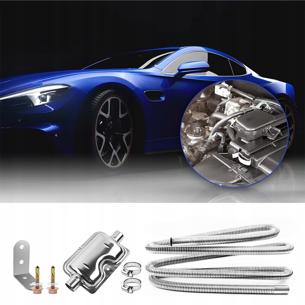 фото №13, Wąż випускний труба вихлопна вихлопних газів обігріву стояночного 2m з глушником