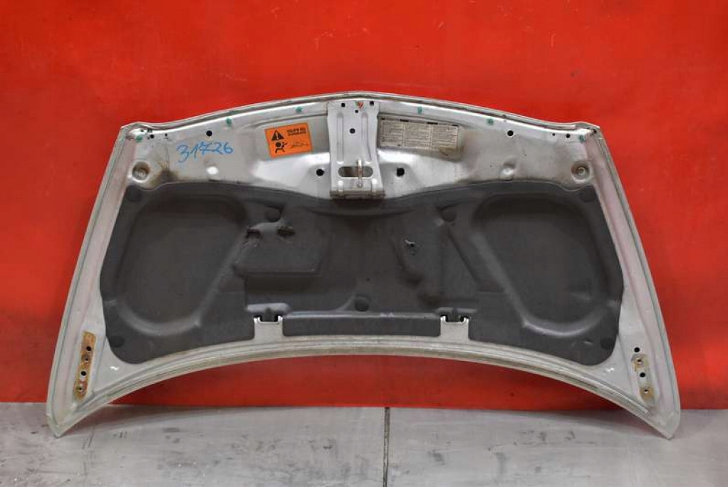 фото №12, Капот крышка двигателя серебристая honda jazz 2 ii 01-04