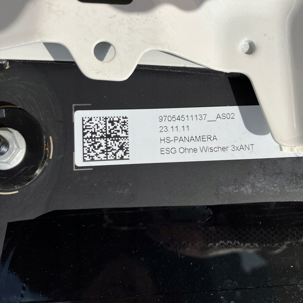 фото №12, Porsche panamera 970 09-12r задняя крышка багажника багажника стекло задняя комплектная