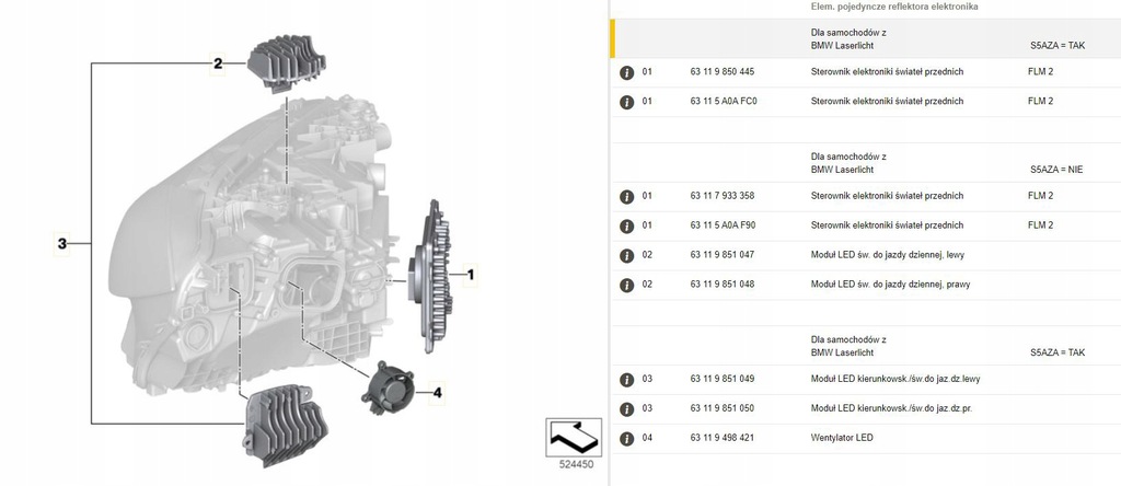 фото №3, Модуль led drl laser поворотник bmw 4 g22 g26 g82 правый