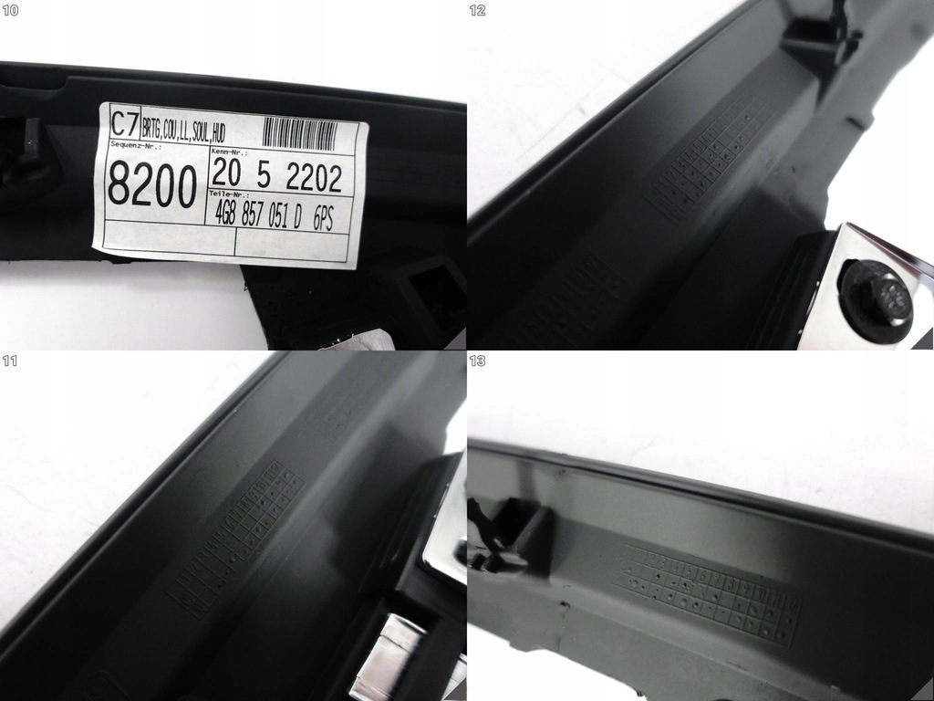 фото №11, Audi rs7 4g8 c7 14-18 молдинг верхний приборная панель жабо карбон head up 6t3