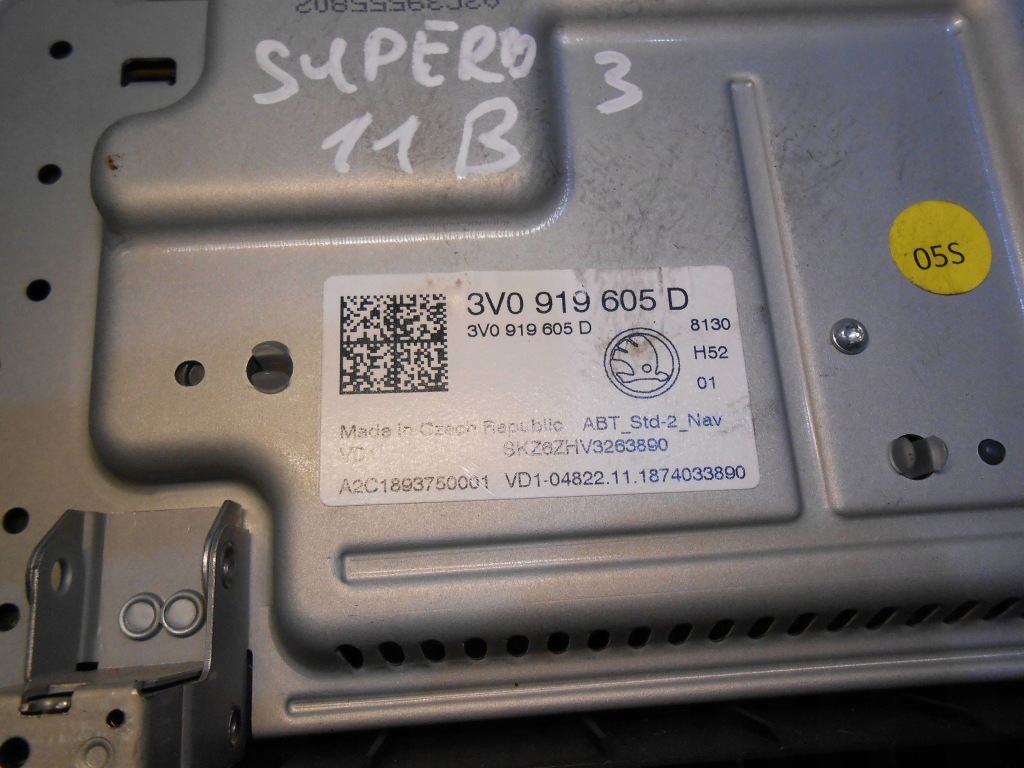 Skoda superb iii 3 навигация navi дисплей мультимедиа описание 3v0919605d Цена