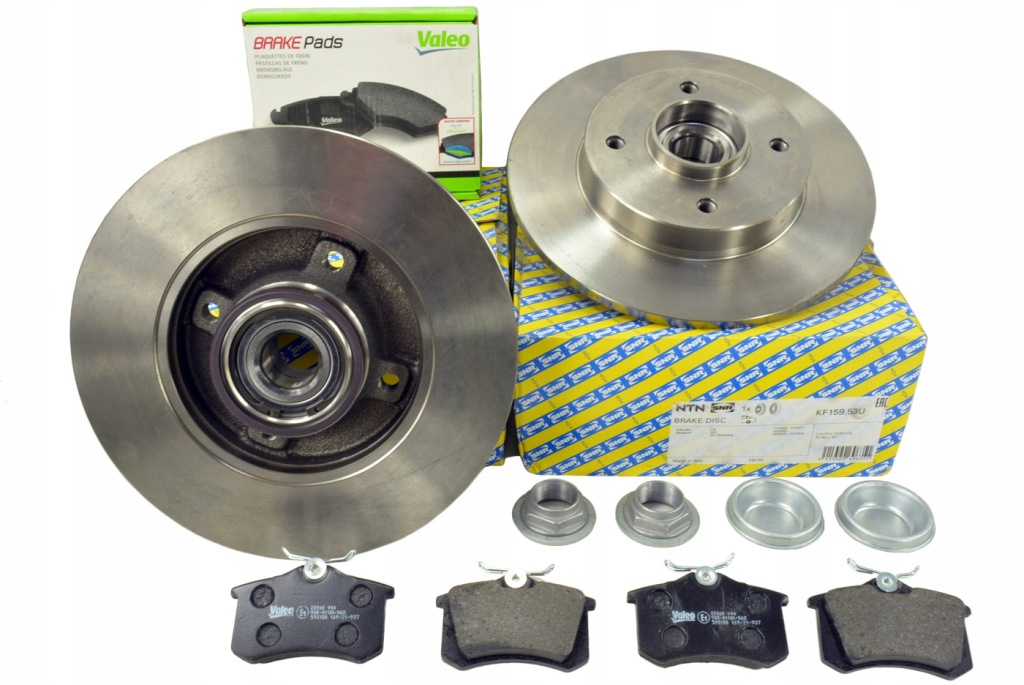 фото №1, Snr гальмівні диски + гальмівні колодки гальмівні задня valeo citroen c4 peugeot 307