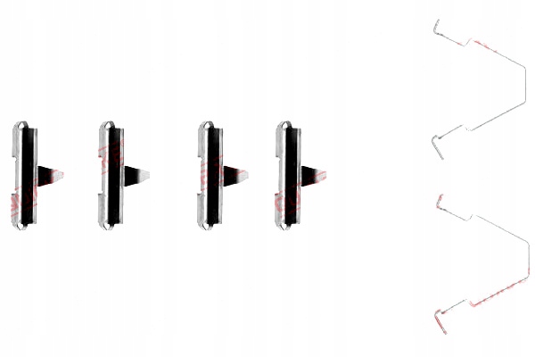 фото №1, Набір монтажний гальмівних колодок задня ford usa probe ii mazda 626 iv mx-6