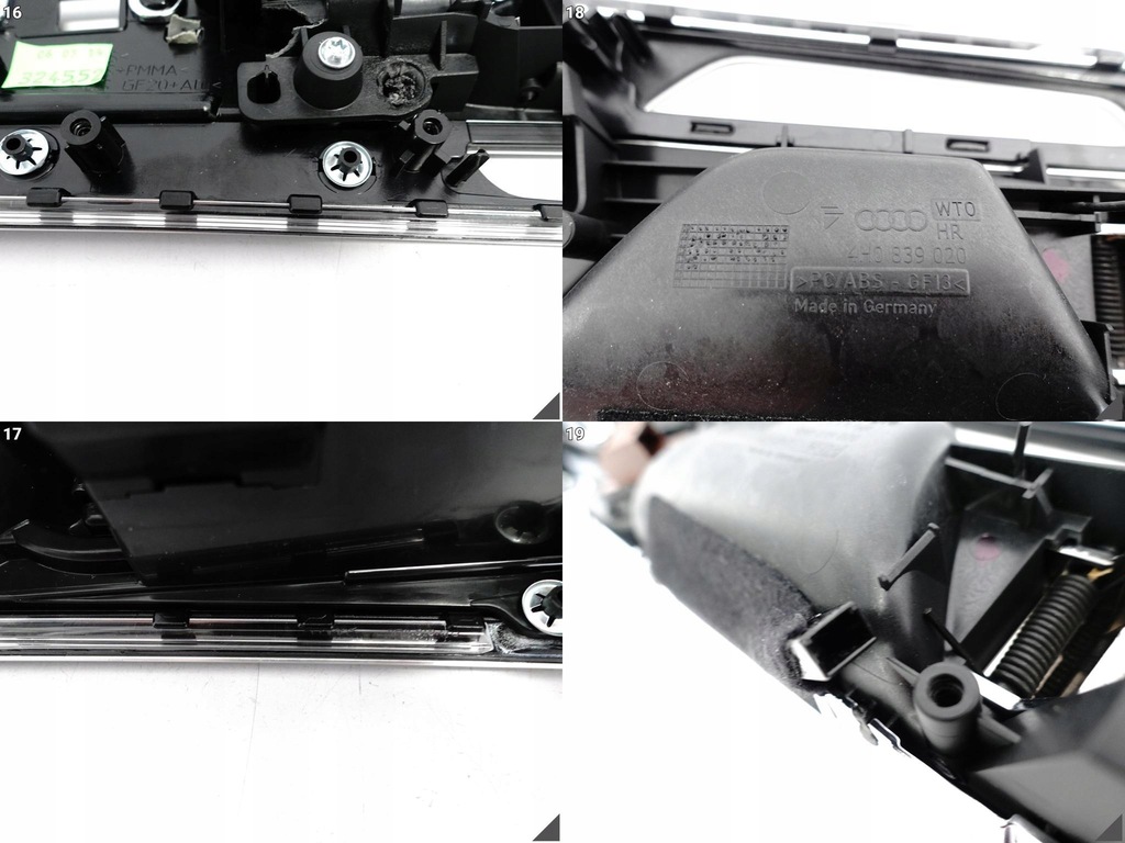 фото №11, Audi a8 s8 4h0 4h4 d4 13-17 lift молдинг dekor дверь правых задняя ручка gn6