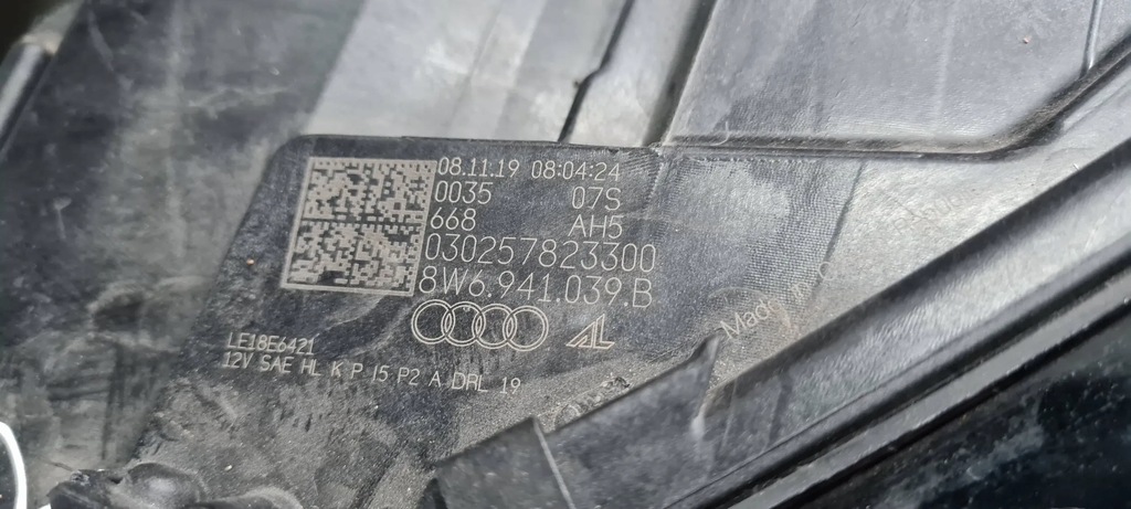 фото №9, S5 8w lift a5 лампа левая левый перед matrix usa 8w6941040b