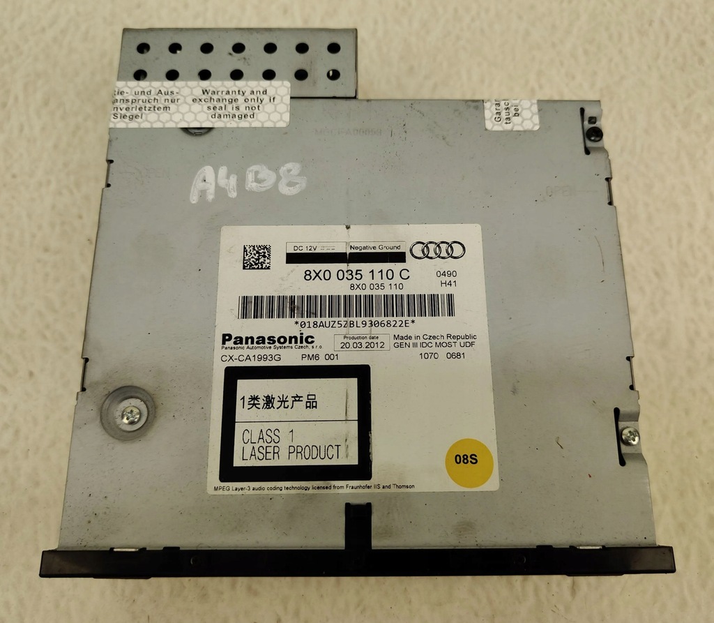 фото №6, Audi a4 b8 lift чейнджер дисків cd 8x0035110c