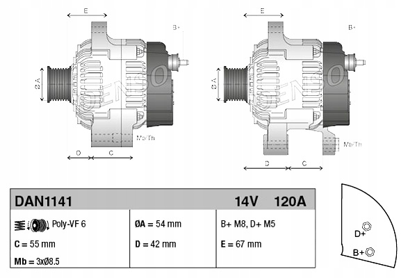фото №4, Генератор fiat grande punto punto punto evo 1.3d 10. #petrolhead pro+ kit4