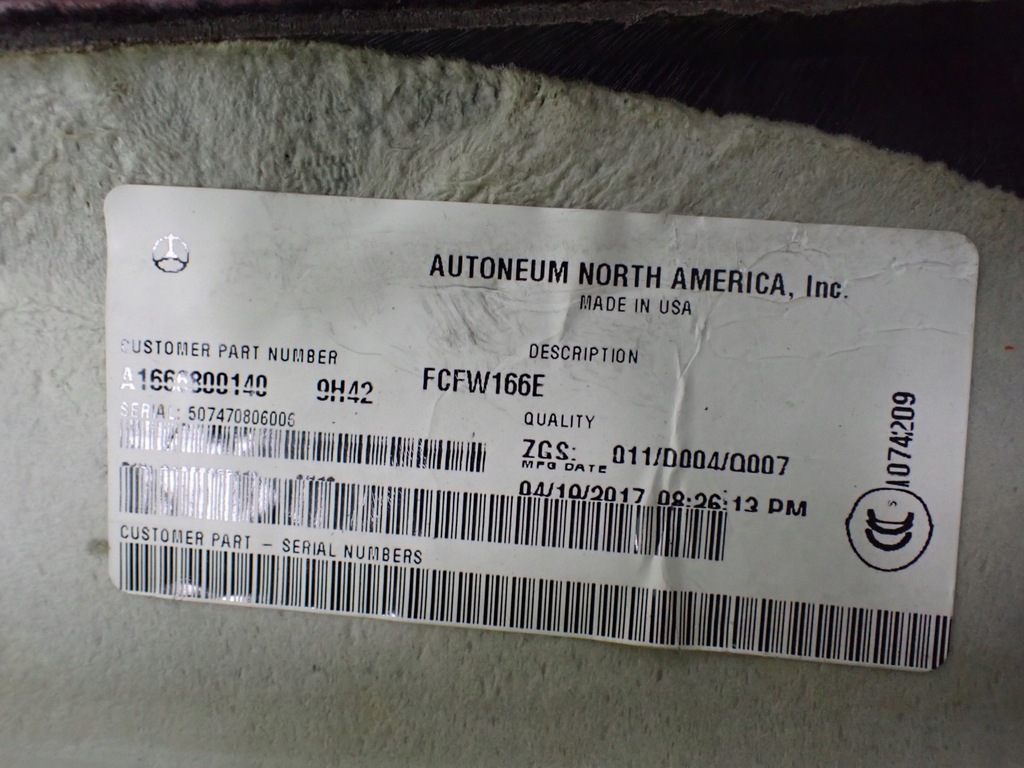 фото №5, Обшивка левый перед mercedes gls ii x166 3.0 17r a1666800140 9583