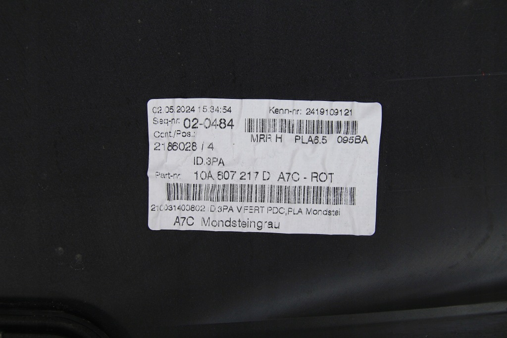 фото №12, Оригинальный бампер перед vw id3 id.3 fl lift 2022- 10a807221a