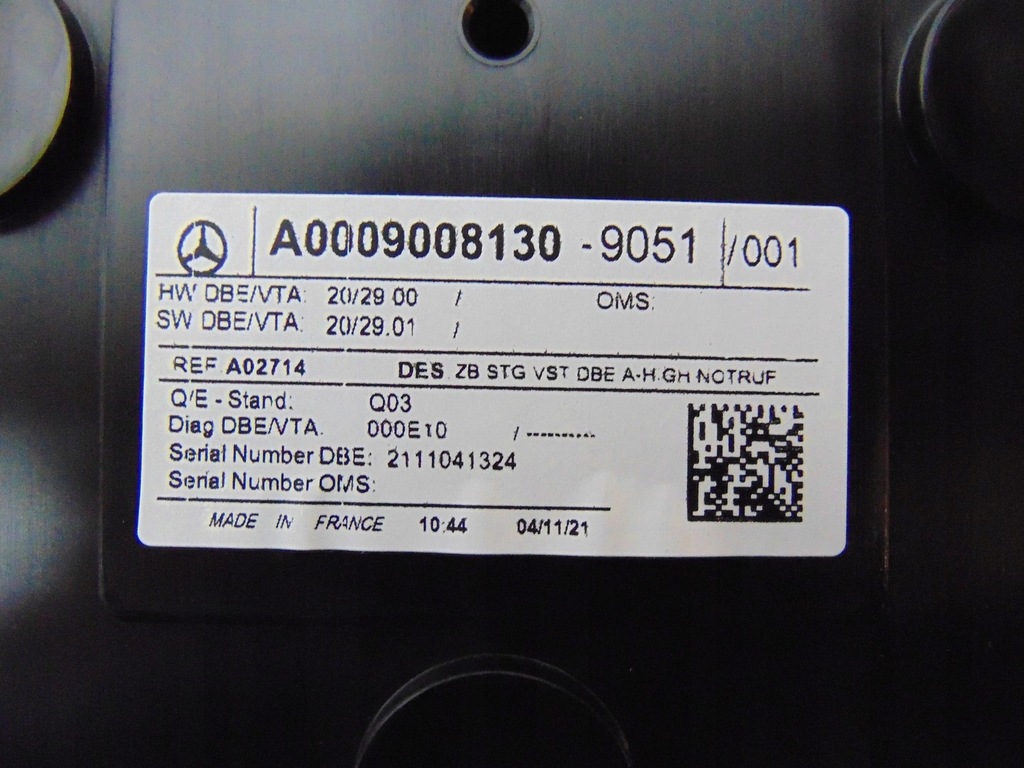 фото №10, Лампа освещение салона кабины панель sos mercedes w177 a0009008130