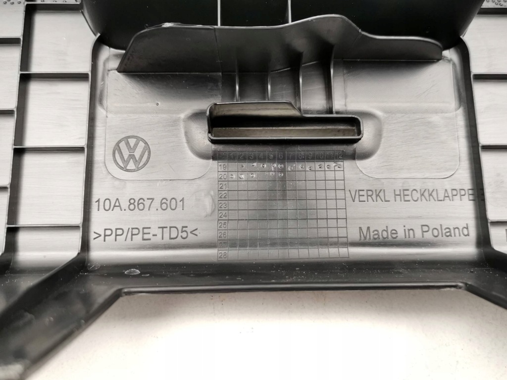 фото №11, Обивка крышки крышки багажника vw id.3 id3 10a867601 4pk nowa org