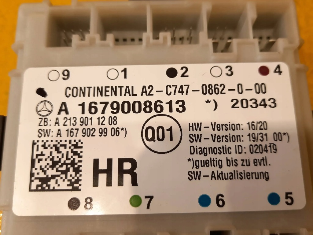 Mercedes-benz gle w167 модуль дверь задняя правый a1679008613 Оригинал