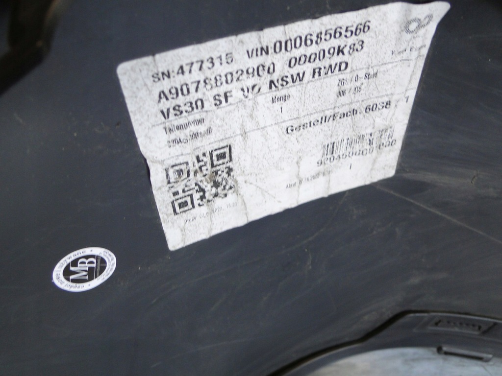 фото №12, Mercedes sprinter w910 910 w907 907 бампер передний na противотуманные фары bez pts