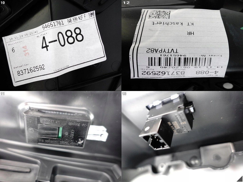 фото №11, Audi a5 s5 rs5 sportback 8w8 f5 обивка обшивка дверь правых задняя