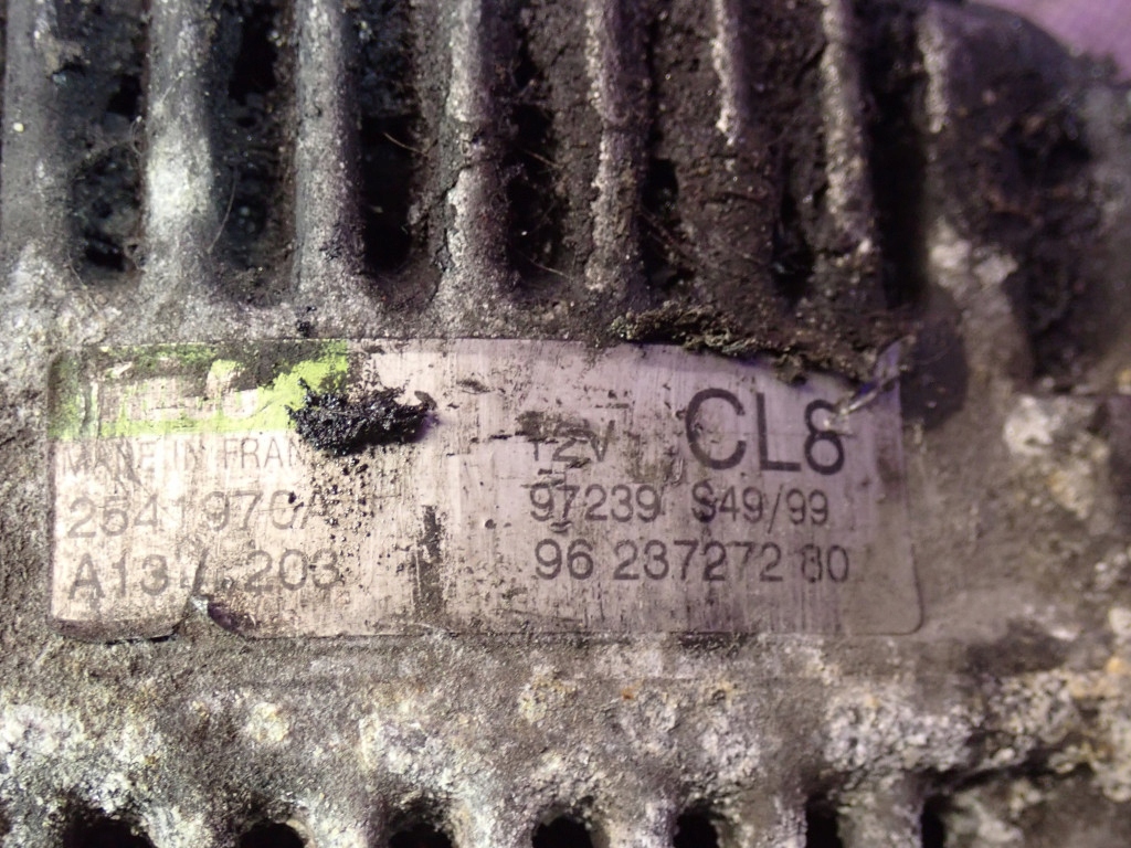 фото №6, Peugeot 206 02-09 1.9 d 69km генератор 9623727280