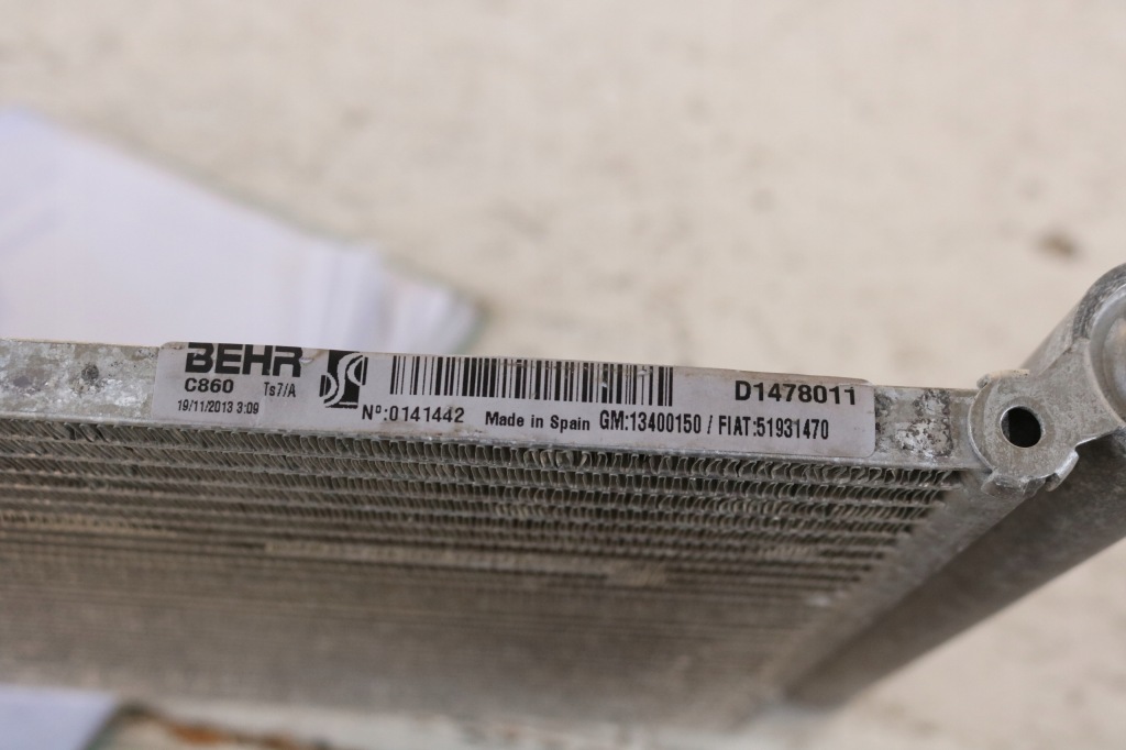 фото №4, Opel corsa adam fiat радіатор кондиціонера