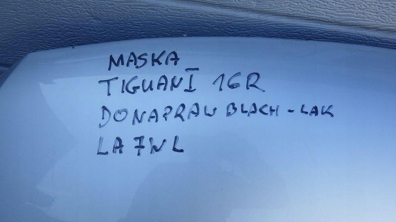 фото №10, Капот крышка двигателя la7wl vw tiguan i 5n капот tiguan i