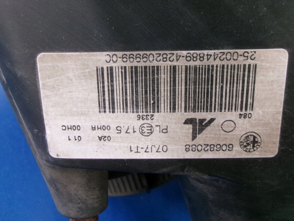 фото №3, Alfa romeo 159 фара правый 60682089 оригинал al