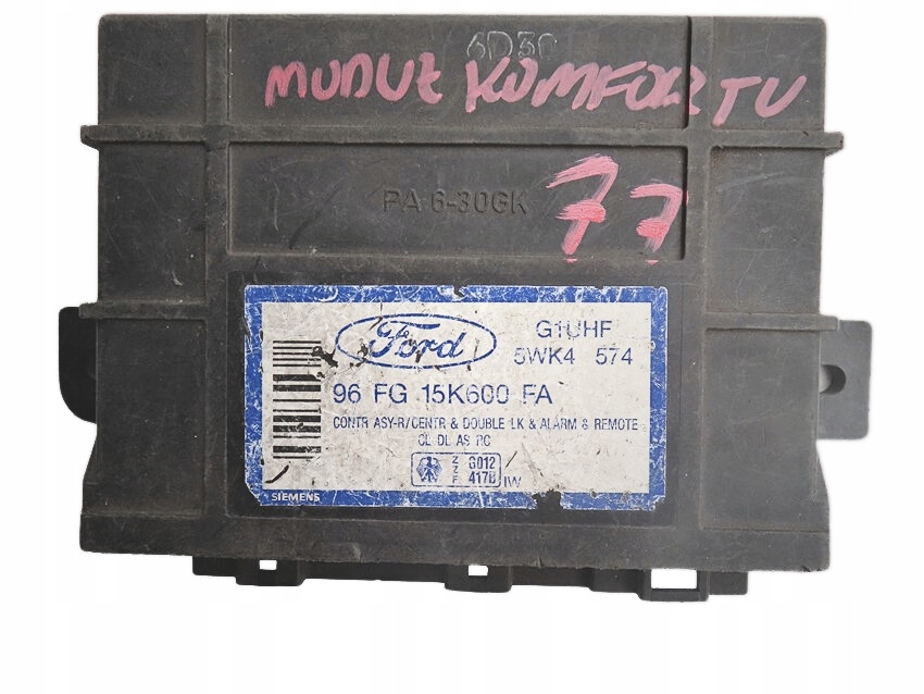 фото №1, Модуль комфорту ford fiesta 96fg15k600fa