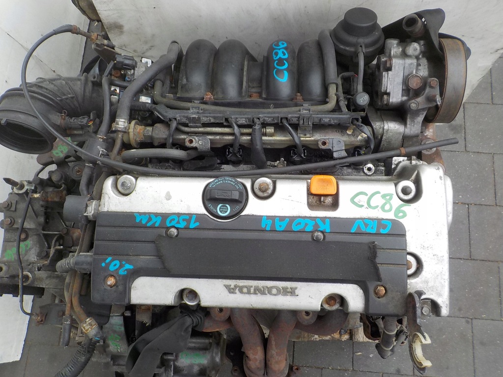 фото №13, Honda crv ii 02r 2.0 vtec 150km двигатель k20a4 kompletny film