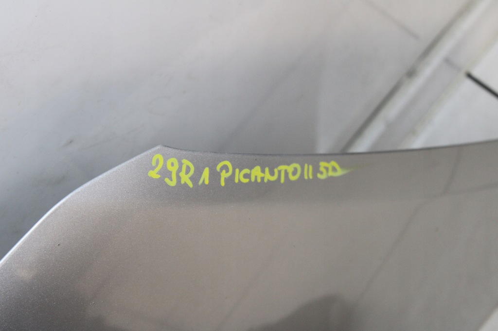 фото №10, Kia picanto ii 2011r- капот кришка двигуна 3d - код лакофарбового покриття