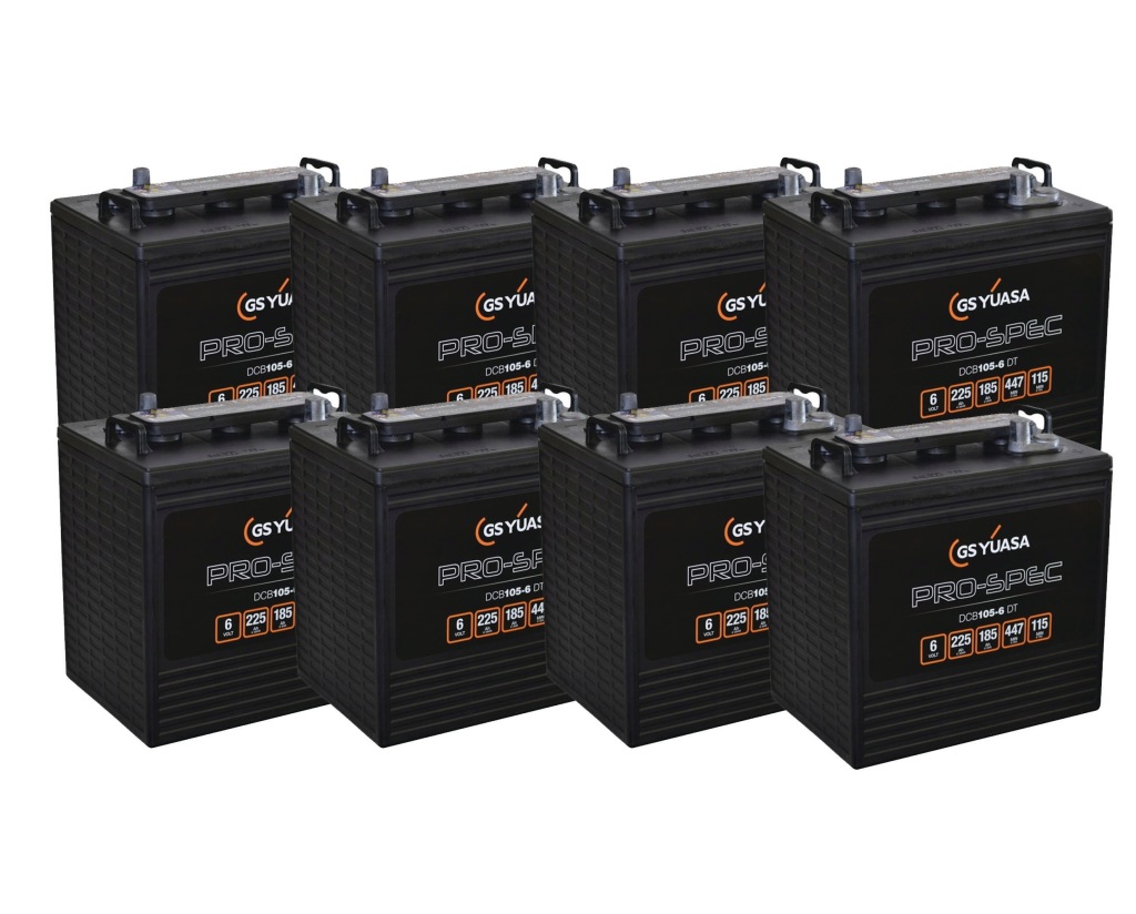Купити 8x акумулятор yuasa pro-spec dcb105-6 dt 6v 225ah