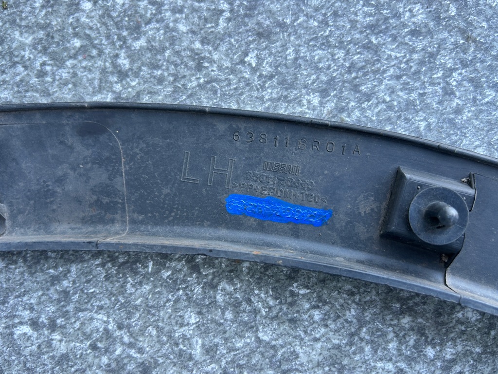 фото №7, Nissan qashqai i молдинг крила лівий перед 63811jd01d