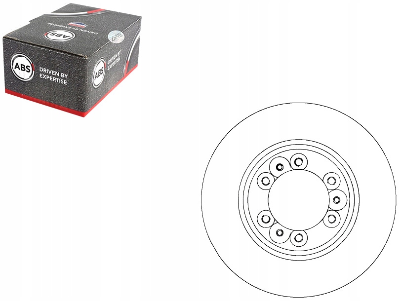 фото №1, Комплект диск тормозных [a.b.s.]