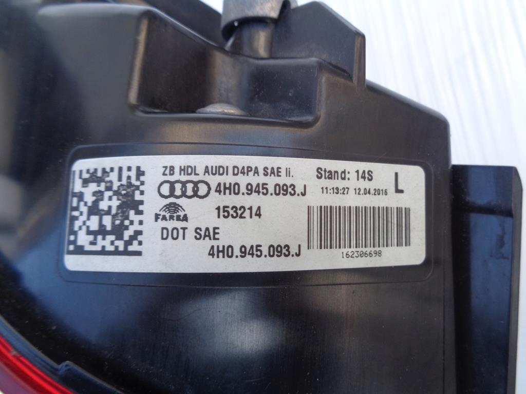 фото №10, Лампа задняя левая matrix led w крышка audi a8 s8 d4 4h lift 13-17r. usa