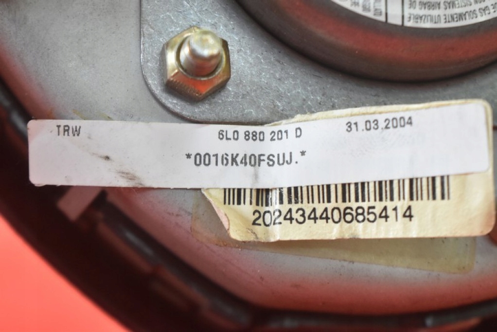 фото №8, Подушка безопасности подушка воздушная водителя 6l0880201d seat cordoba 2 ii 03-09