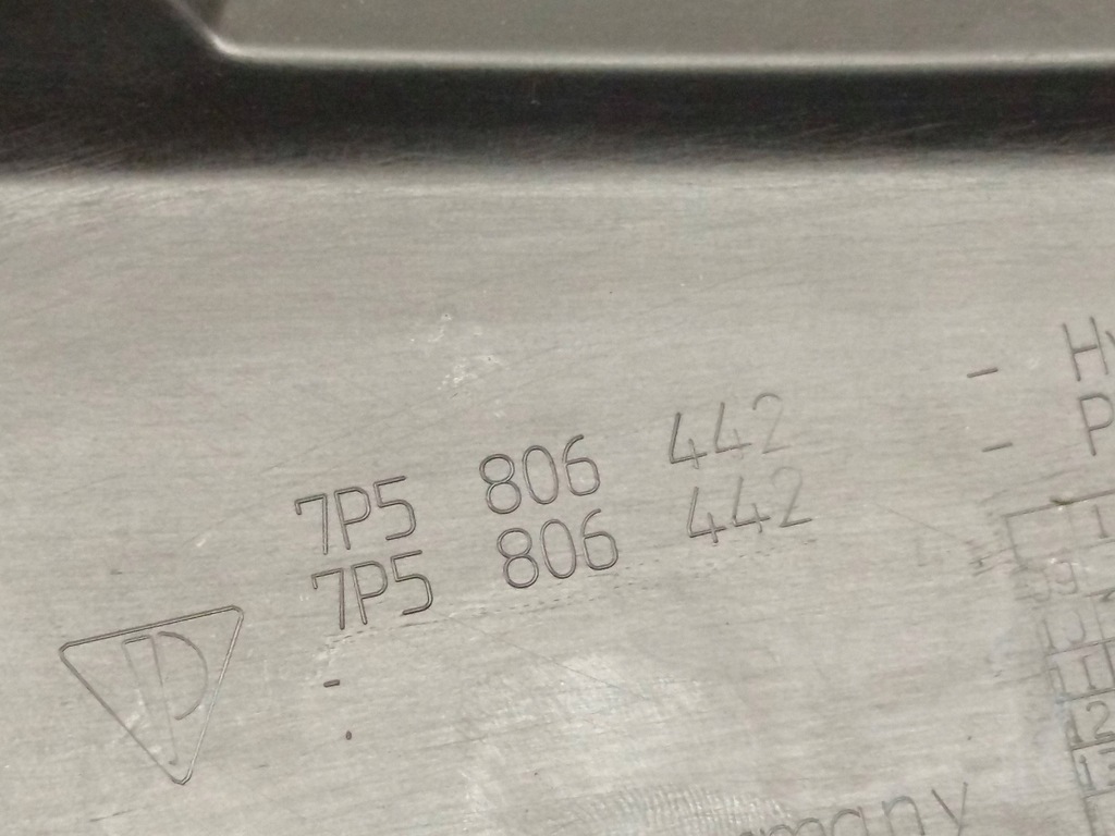 фото №9, Захист накладка поперечина передній права porsche cayenne 92a 7p5806442