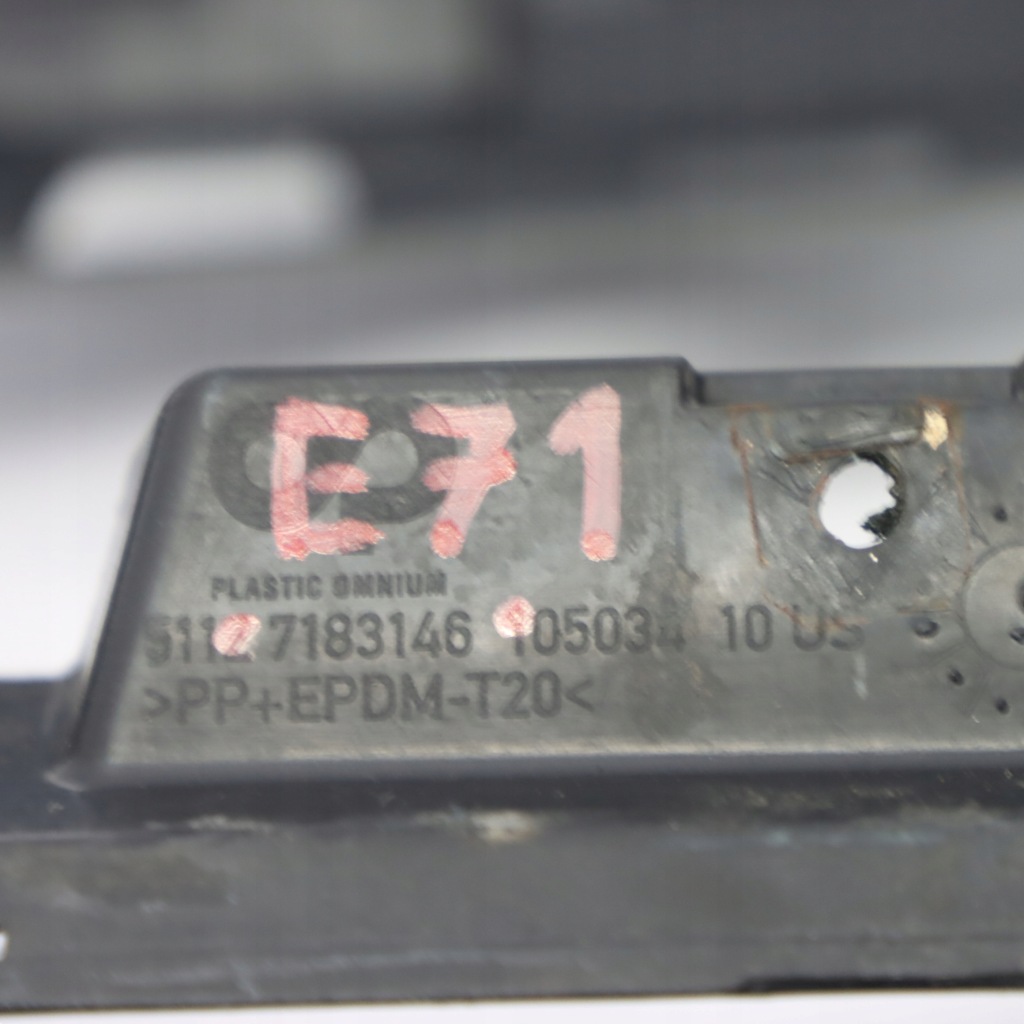 фото №11, Bmw x6 e71 диффузор накладка бампера задняя задняя 7183146