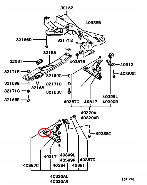 фото №6, Втулка рычага верхнего перед lancer mb912077