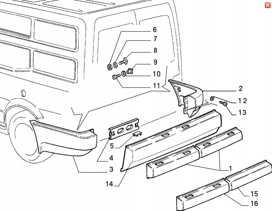 фото №8, Часть бампера fiat fiorino 7588252